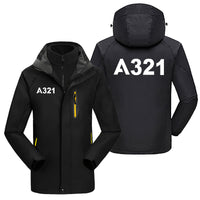 Thumbnail for A321 Flat Text Designed Thick Skiing Jackets