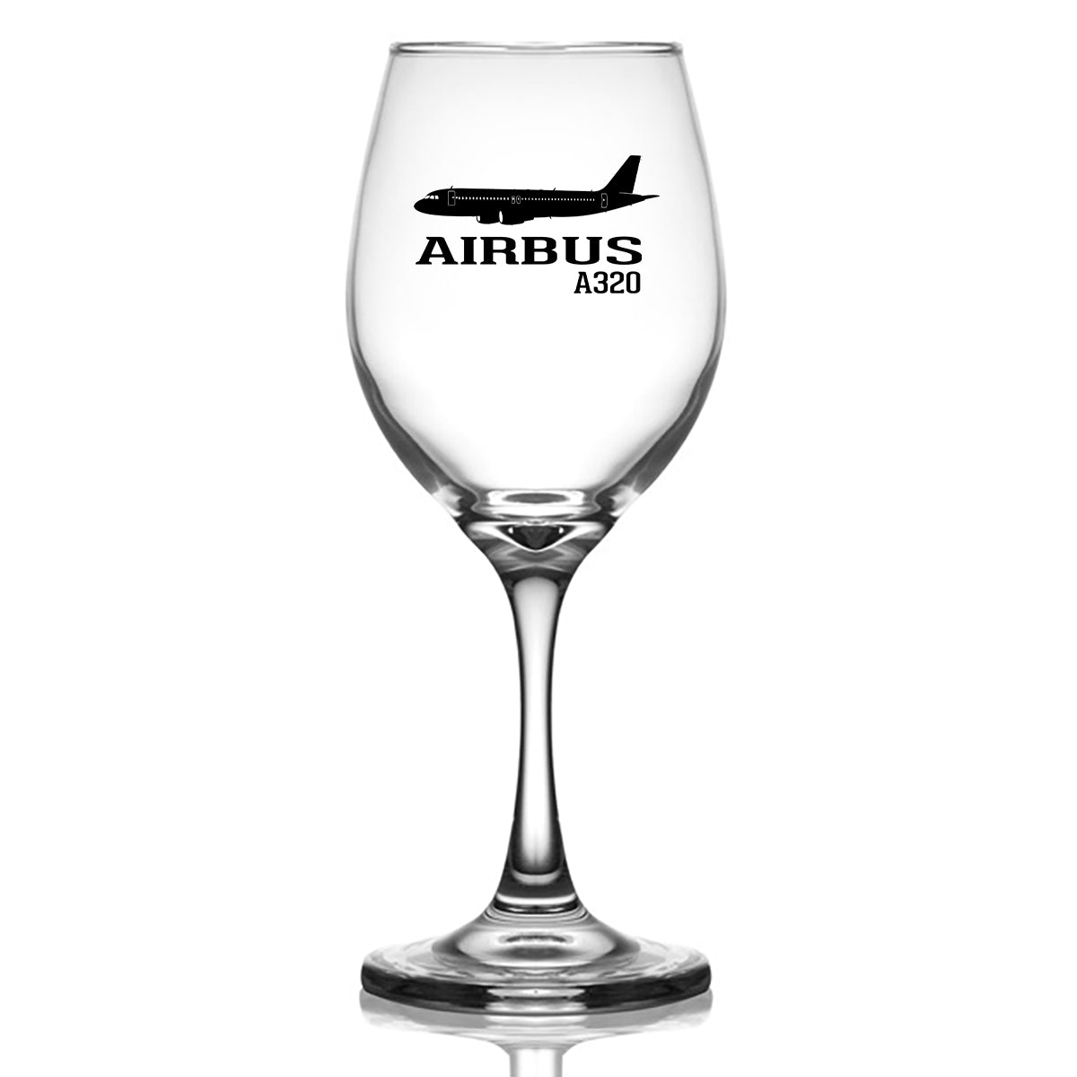 Airbus A320 Printed Designed Wine Glasses