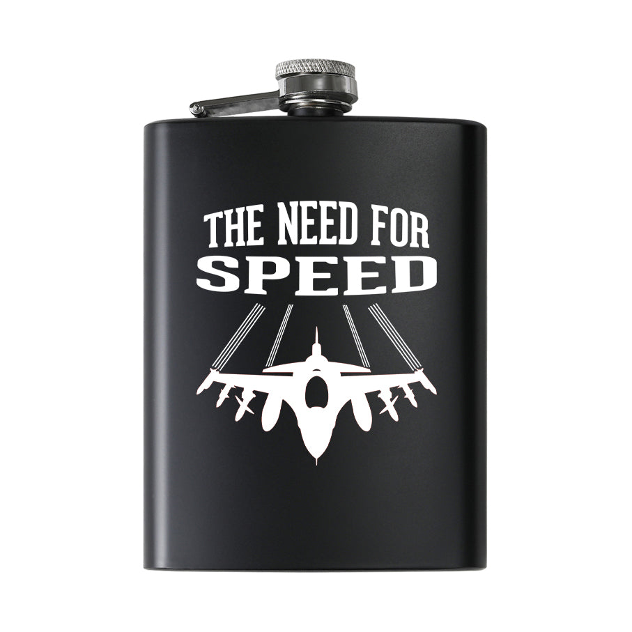 The Need For Speed Designed Stainless Steel Hip Flasks