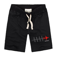 Thumbnail for Aviation Heartbeats Designed Cotton Shorts