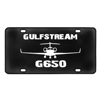 Thumbnail for Gulfstream G650 & Plane Designed Metal (License) Plates