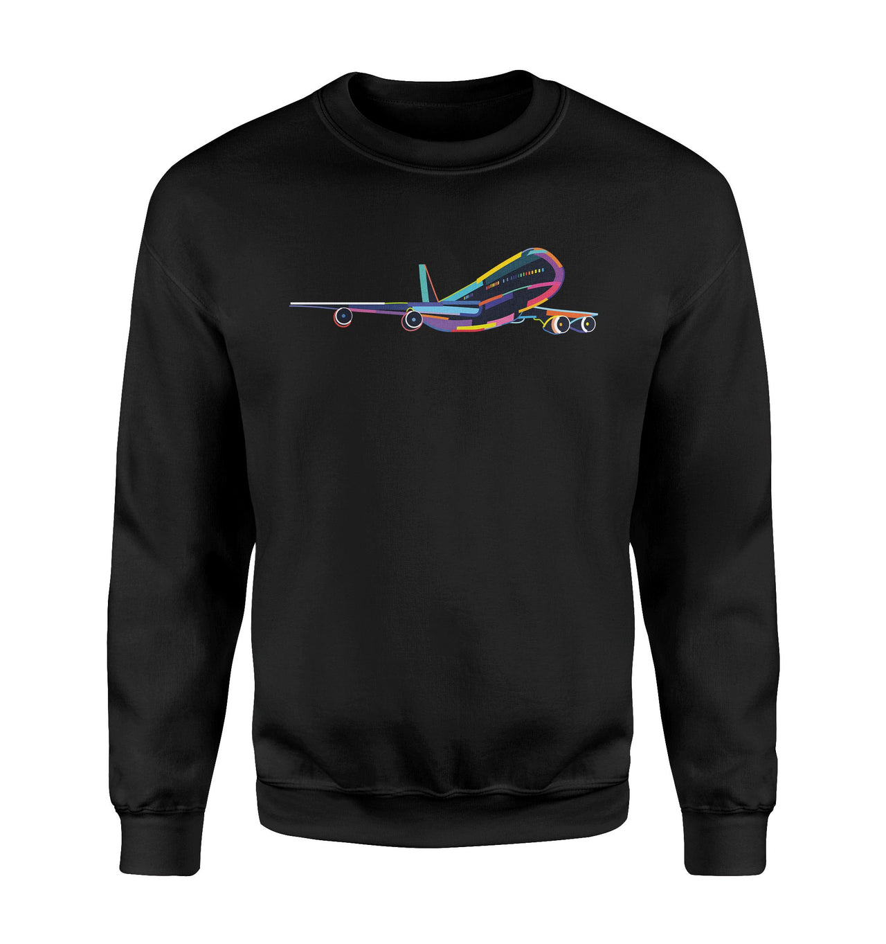 Multicolor Airplane Designed Sweatshirts