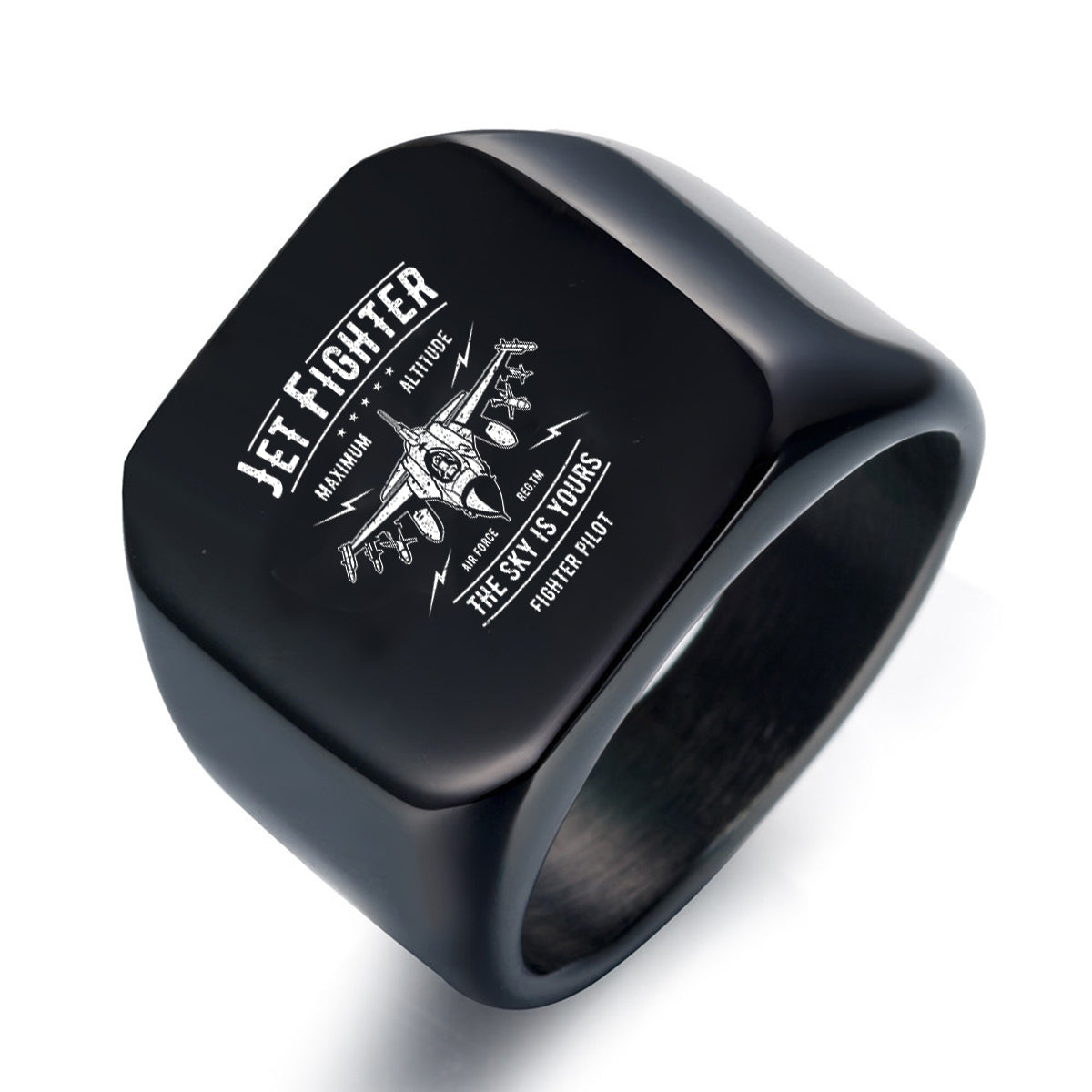 Jet Fighter - The Sky is Yours Designed Men Rings