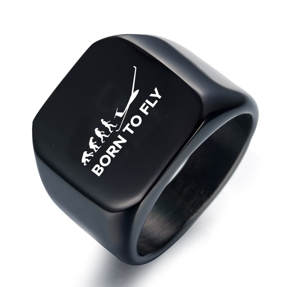 Born To Fly Glider Designed Men Rings