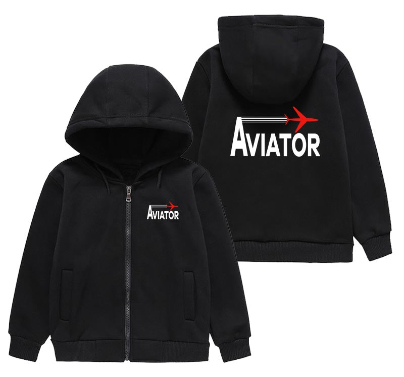 Aviator Designed "CHILDREN" Zipped Hoodies