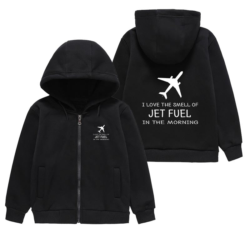 I Love The Smell Of Jet Fuel In The Morning Designed "CHILDREN" Zipped Hoodies