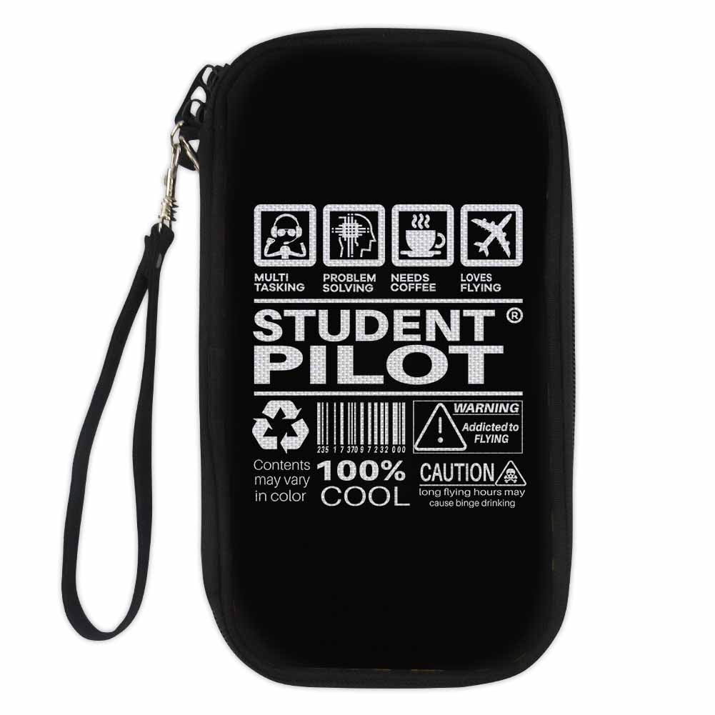 Student Pilot Label Designed Travel Cases & Wallets