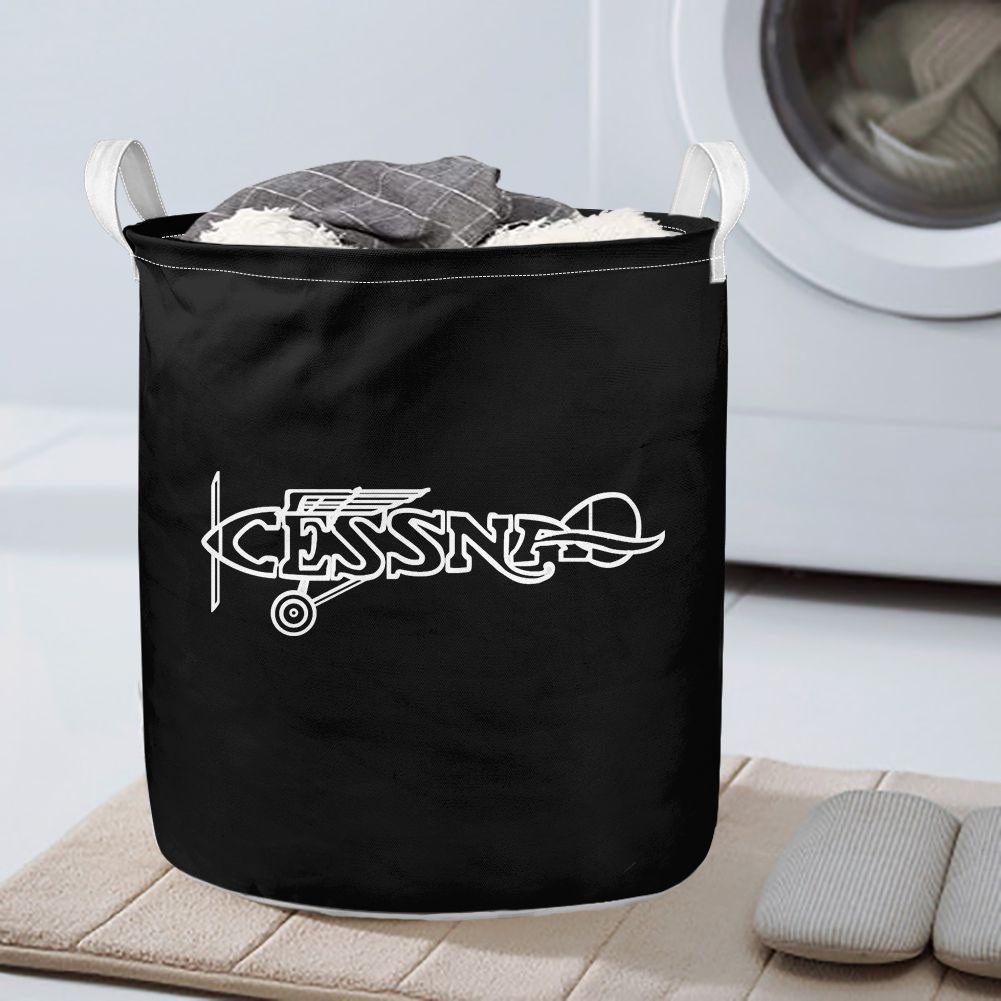 Special Cessna Text Designed Laundry Baskets