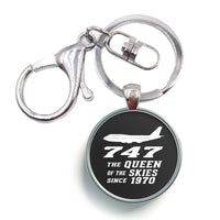 Thumbnail for Boeing 747 - Queen of the Skies (2) Designed Circle Key Chains