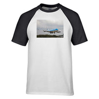 Thumbnail for Landing KLM's Boeing 747 Designed Raglan T-Shirts