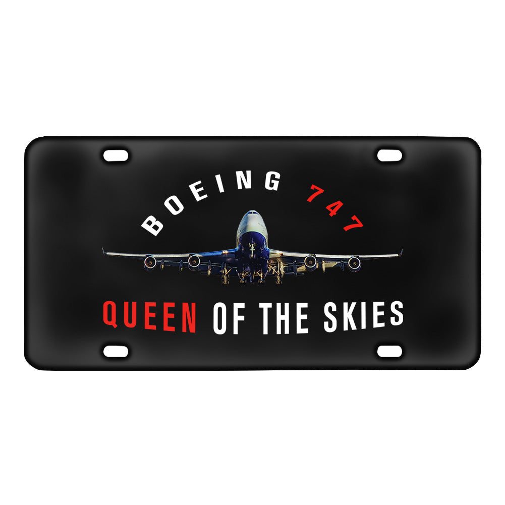 Boeing 747 Queen of the Skies Designed Metal (License) Plates