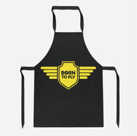 Thumbnail for Born To Fly & Badge Designed Kitchen Aprons