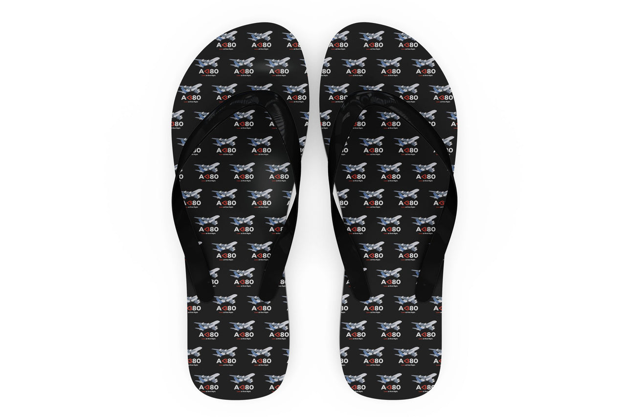 Airbus A380 Love at first flight Designed Slippers (Flip Flops)