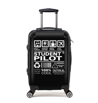 Thumbnail for Student Pilot Label Designed Cabin Size Luggages