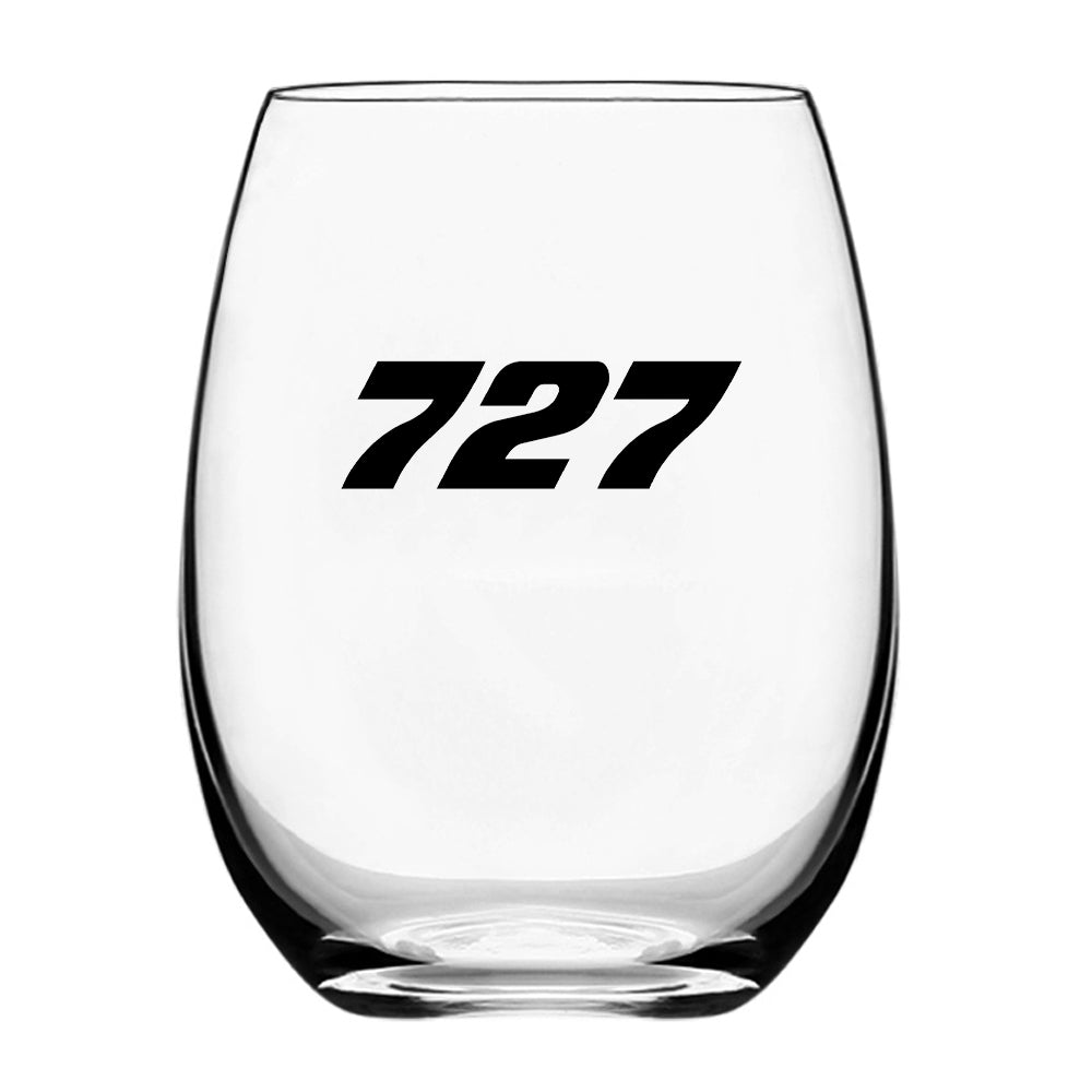 727 Flat Text Designed Beer & Water Glasses