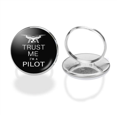 Trust Me I'm a Pilot (Drone) aviation ring in stainless steel.