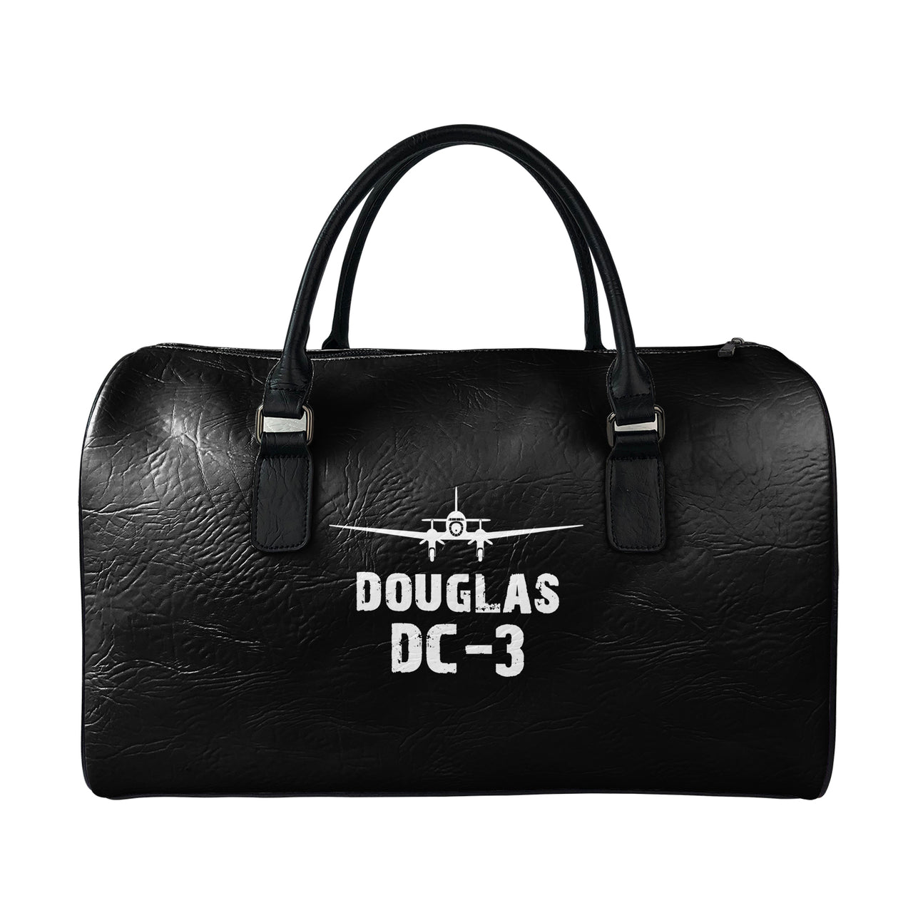 Douglas DC-3 & Plane Designed Leather Travel Bag