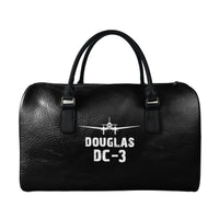 Thumbnail for Douglas DC-3 & Plane Designed Leather Travel Bag