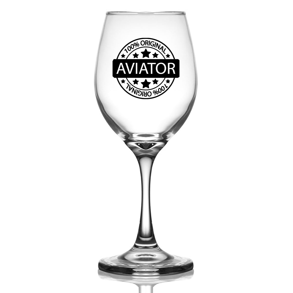 %100 Original Aviator Designed Wine Glasses