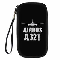 Thumbnail for Airbus A321 & Plane Travel Cases & aviation design on travel case wallet for travel documents.