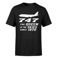 Thumbnail for Boeing 747 - Queen of the Skies (2) Designed T-Shirts
