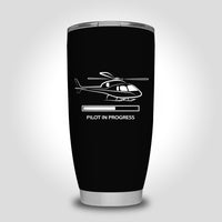 Thumbnail for Pilot In Progress (Helicopter) Designed Tumbler Travel Mugs