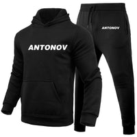 Thumbnail for Antonov & Text Designed Hoodies & Sweatpants Set