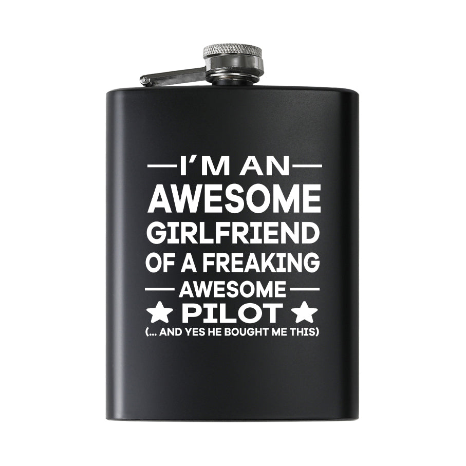 I am an Awesome Girlfriend Designed Stainless Steel Hip Flasks