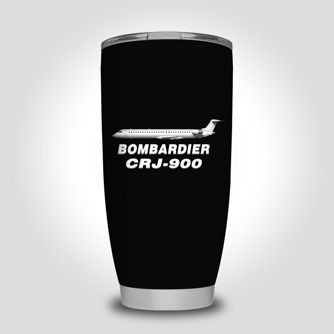 Bombardier CRJ-900 Designed Tumbler Travel Mugs