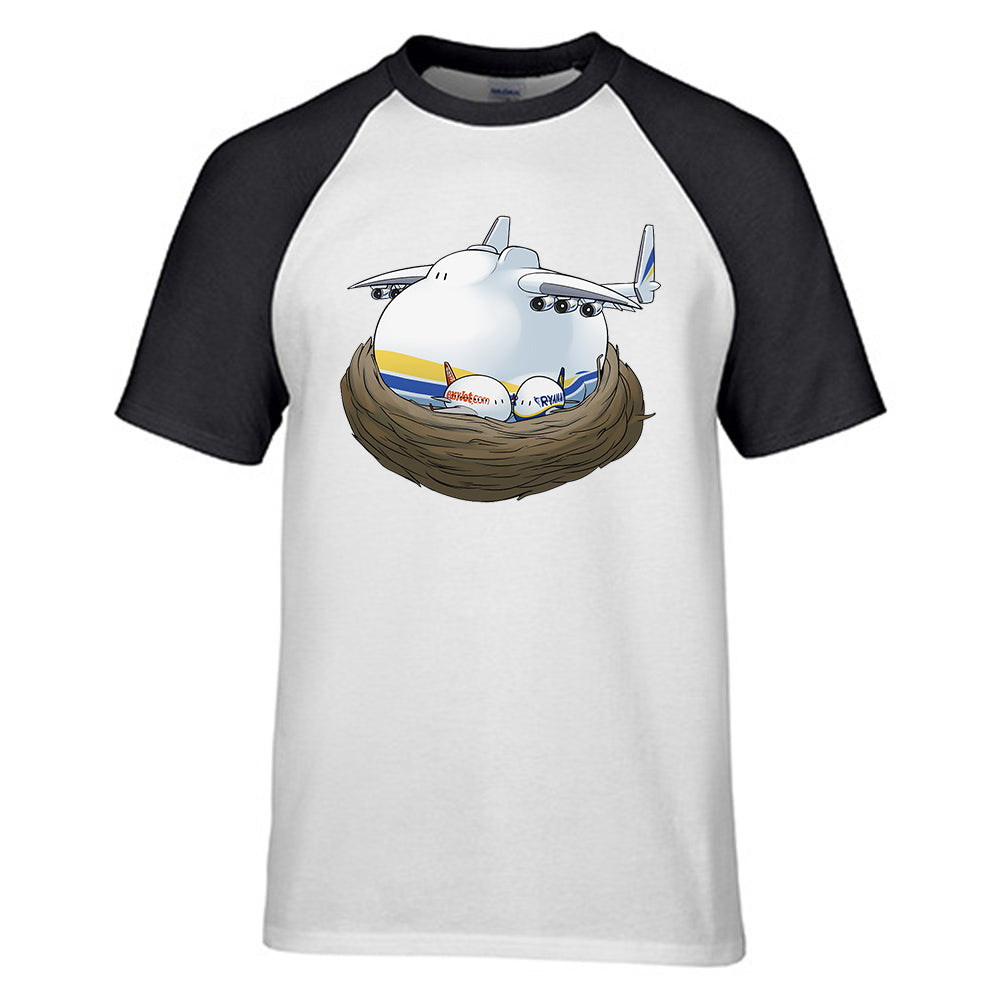 Antonov 225 Nesting Designed Raglan T-Shirts