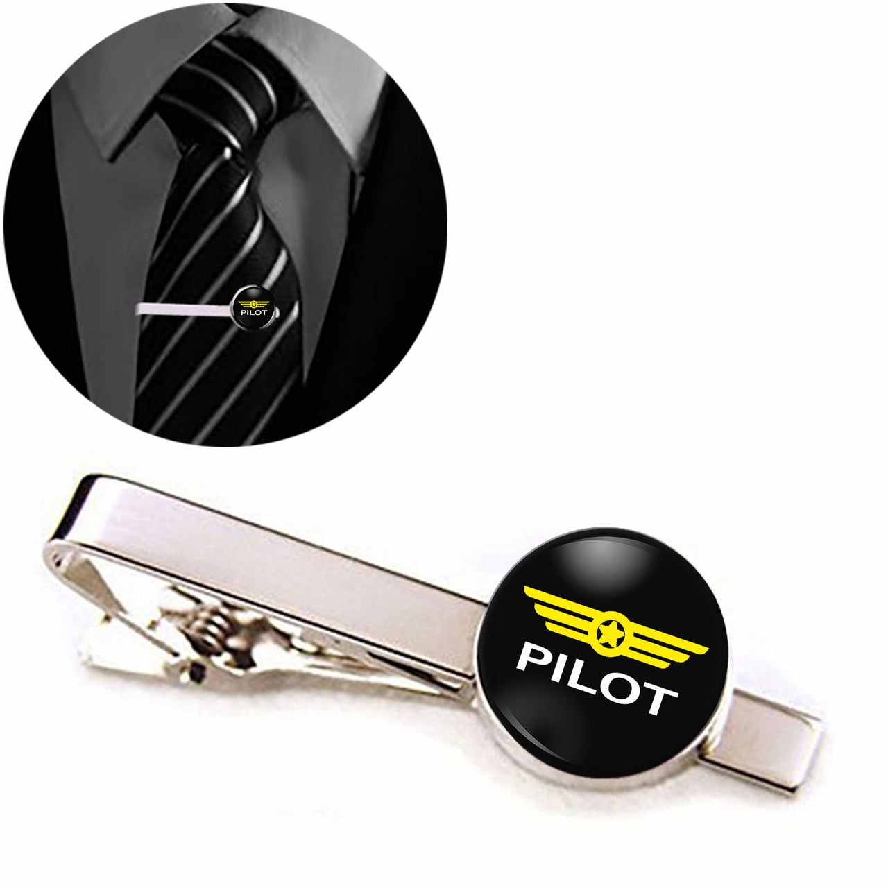 Pilot & Badge Designed Tie Clips
