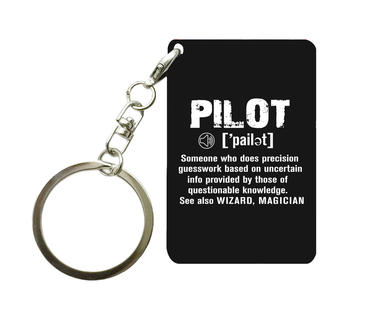 Pilot [Noun] Designed Key Chains
