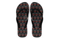 Thumbnail for Born To Fly SKELETON Designed Slippers (Flip Flops)