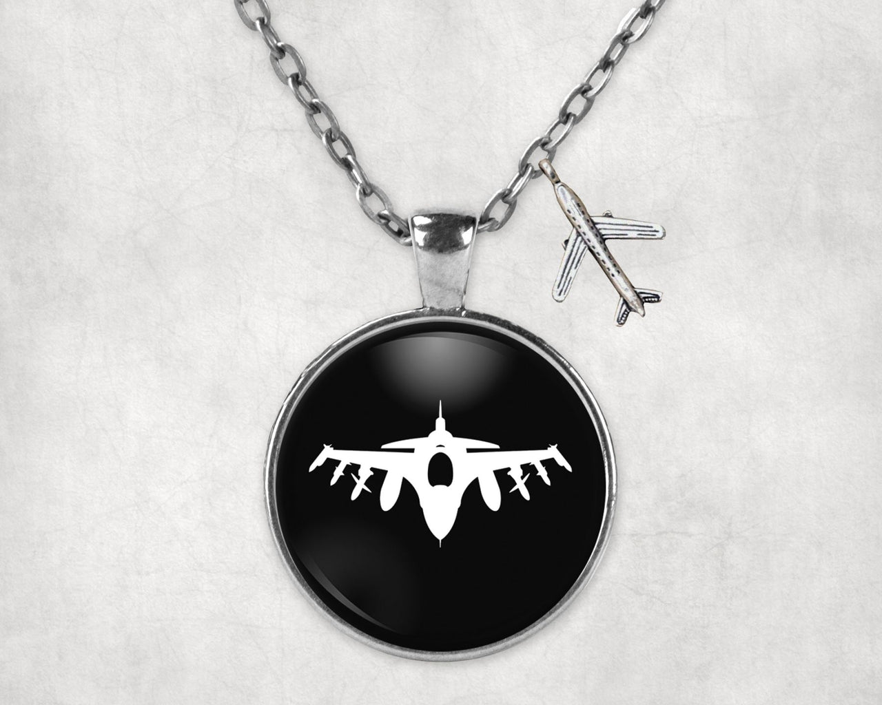 Fighter Jet 16 Silhouette Designed Necklaces