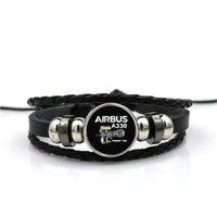 Thumbnail for Airbus A330 & Trent 700 Engine Designed Leather Bracelets