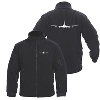 Thumbnail for Boeing 747 Silhouette Designed Fleece Military Jackets (Customizable)