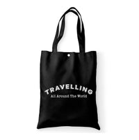 Thumbnail for Travelling All Around The World Designed Tote Bags