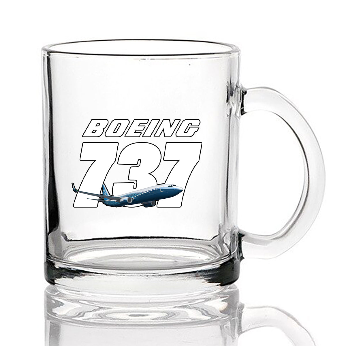 Super Boeing 737+Text Designed Coffee & Tea Glasses