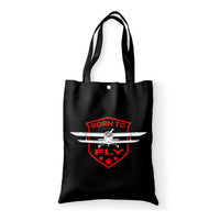 Thumbnail for Born To Fly Designed Designed Tote Bags