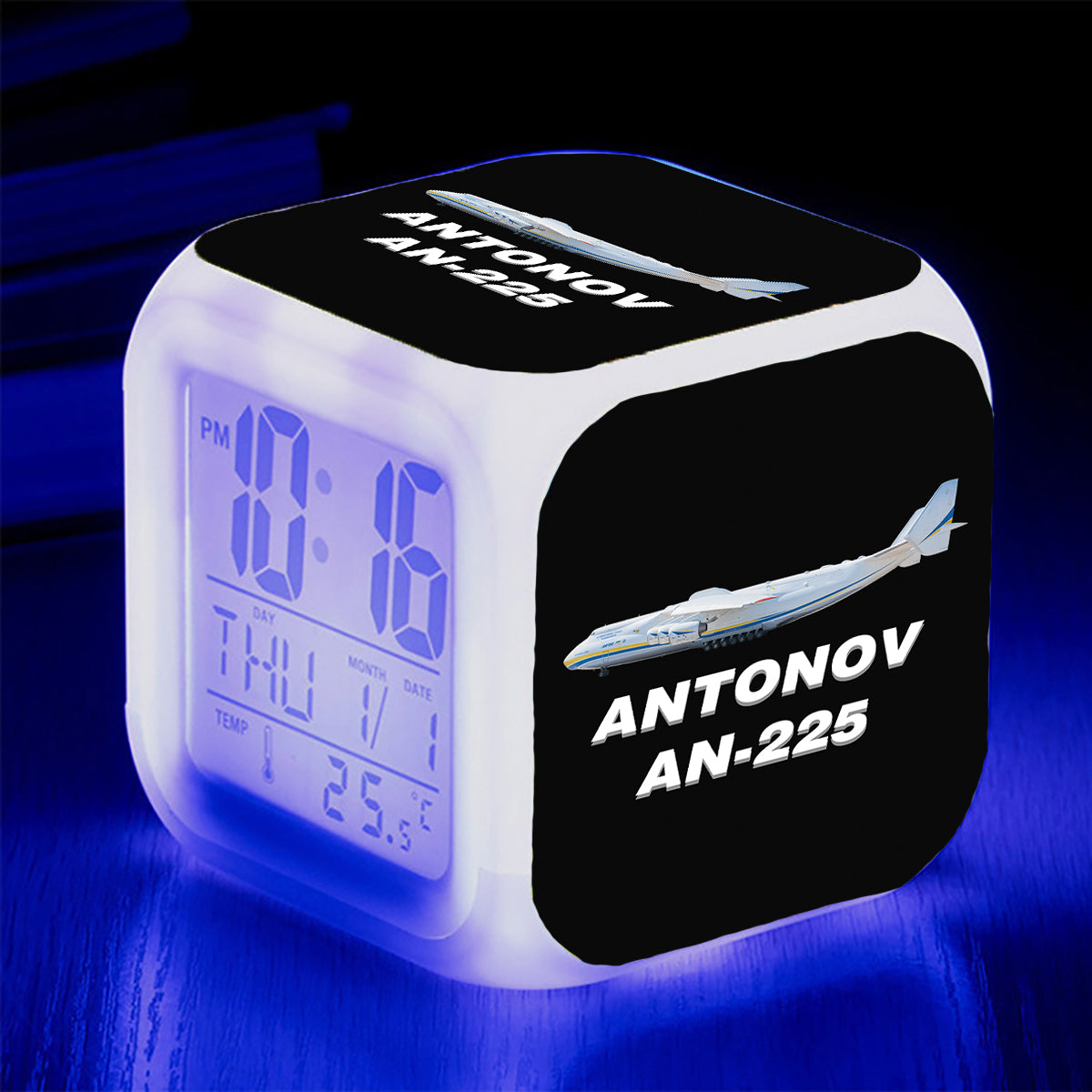 The Antonov AN-225 Designed "7 Colour" Digital Alarm Clock