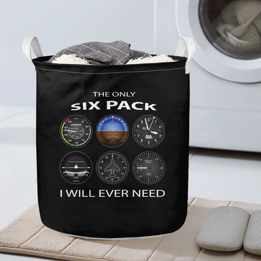 The Only Six Pack I Will Ever Need Designed Laundry Baskets