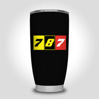 Thumbnail for Flat Colourful 787 Designed Tumbler Travel Mugs
