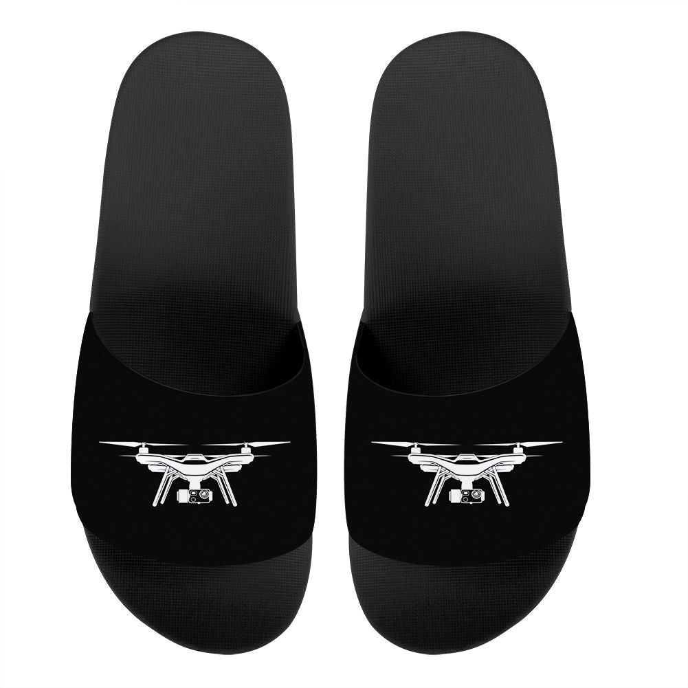 Drone Silhouette Designed Sport Slippers
