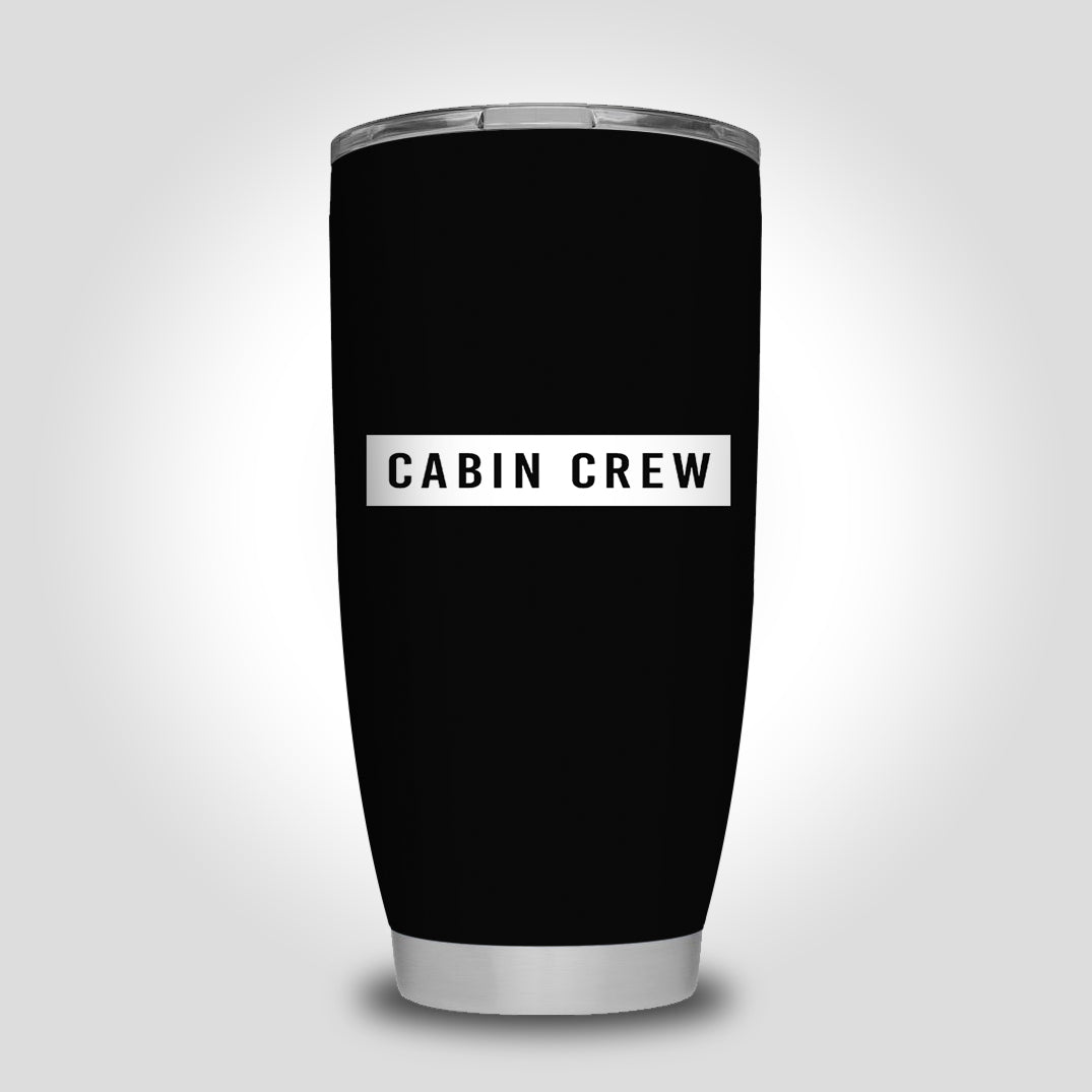 Cabin Crew Text Designed Tumbler Travel Mugs