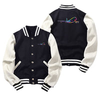 Thumbnail for Multicolor Airplane Designed Baseball Style Jackets