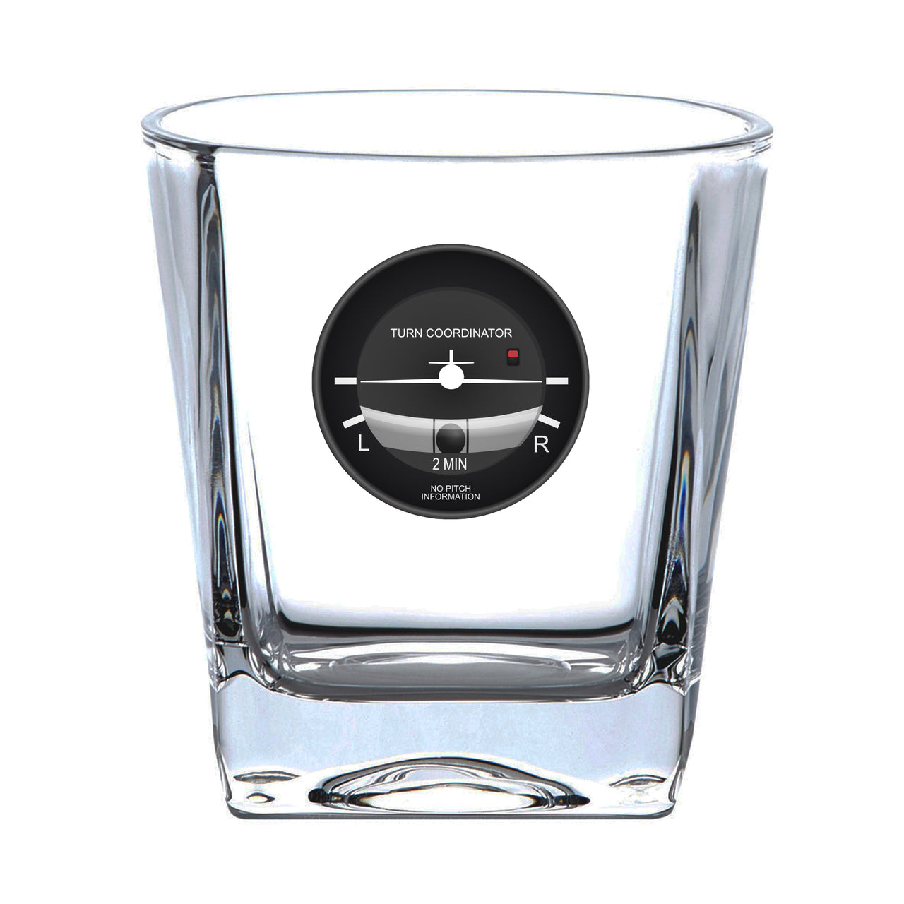 Turn Coordinator Designed Whiskey Glass