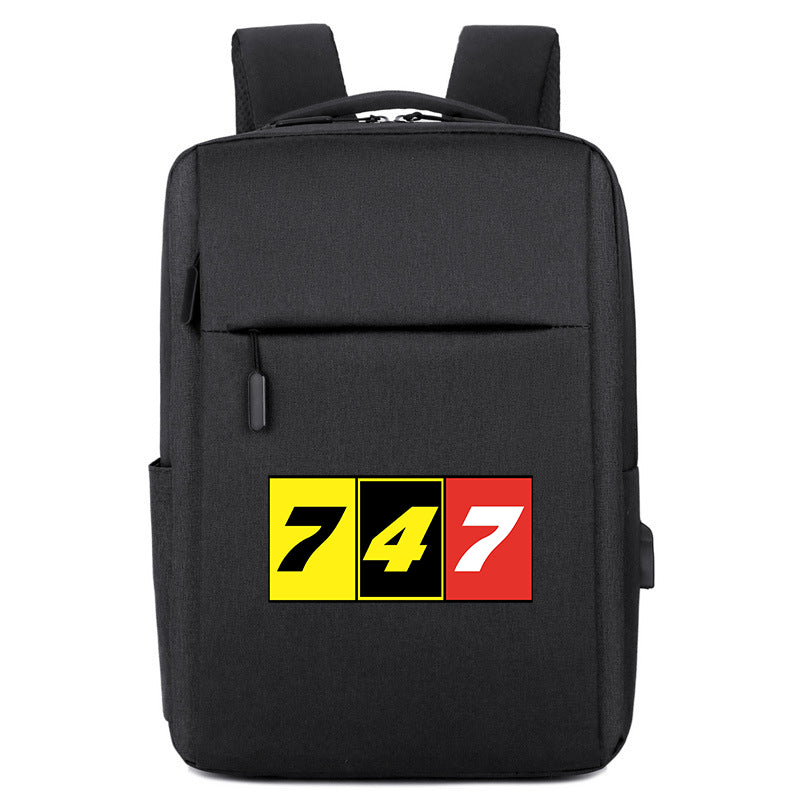 Flat Colourful 747 Designed Super Travel Bags