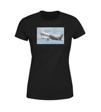 Thumbnail for Departing Airbus A350 (Original Livery) Designed Women T-Shirts