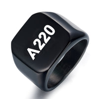 Thumbnail for A220 Flat Text Designed Men Rings