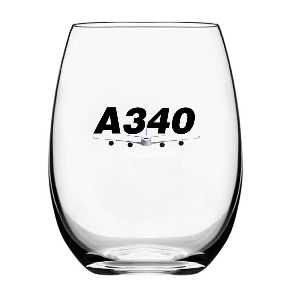 Super Airbus A340 Designed Water & Drink Glasses